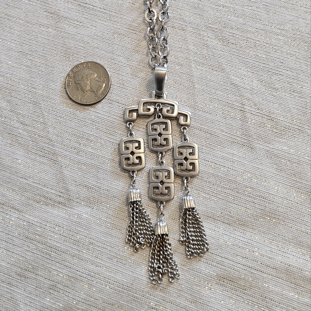 Trifari Silver Tone Necklace